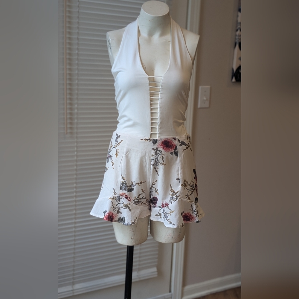 Floral Halter Romper